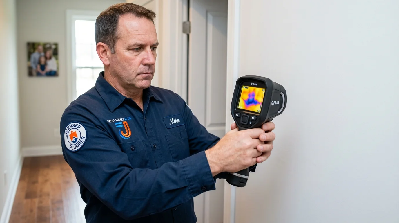 Thermal imaging leak detection by Johns Plumbing LLC in Oostburg